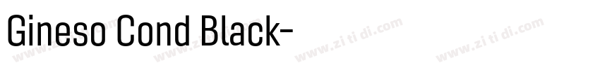 Gineso Cond Black字体转换 Gineso Cond Black字体转换